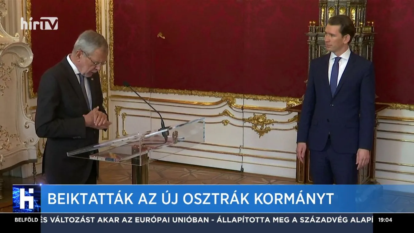 Beiktatták az új osztrák kormányt