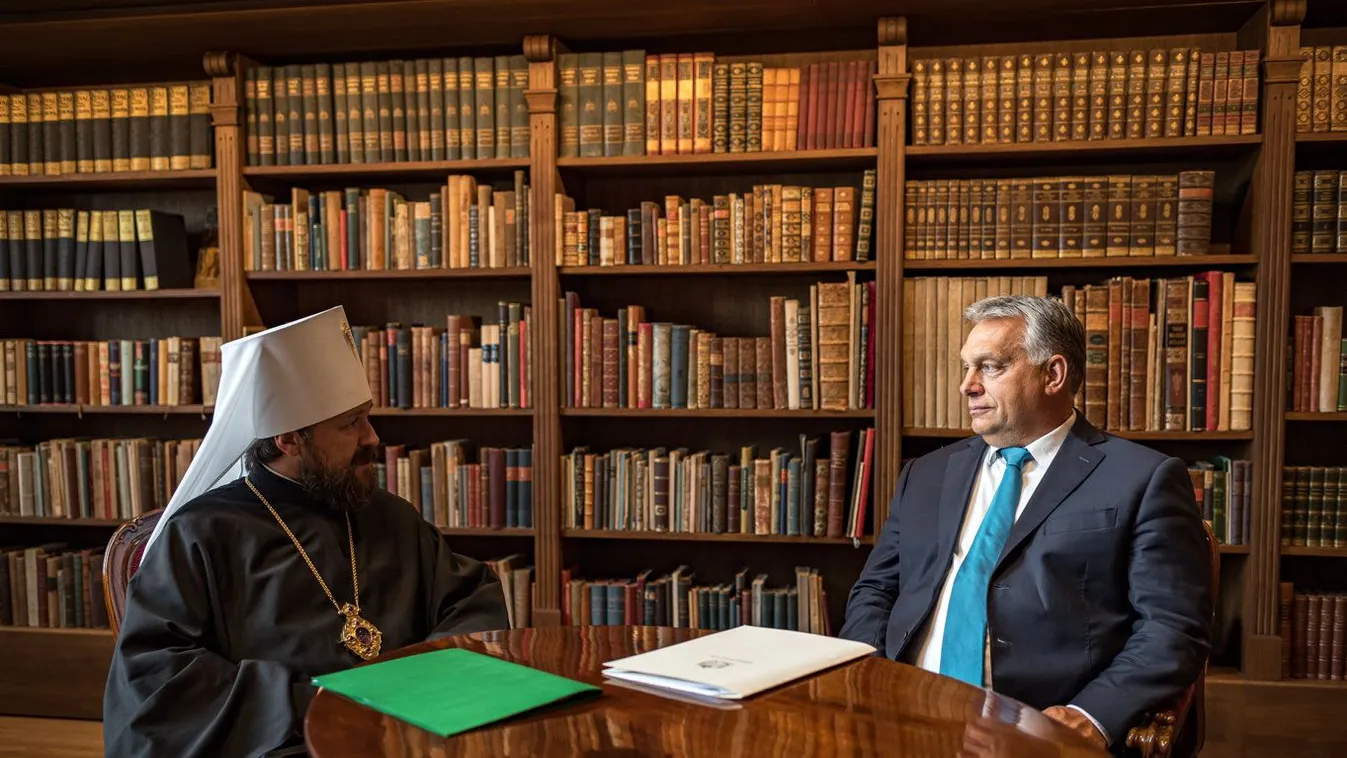 Az Orosz Ortodox Egyház külügyi vezetőjét fogadta Orbán Viktor