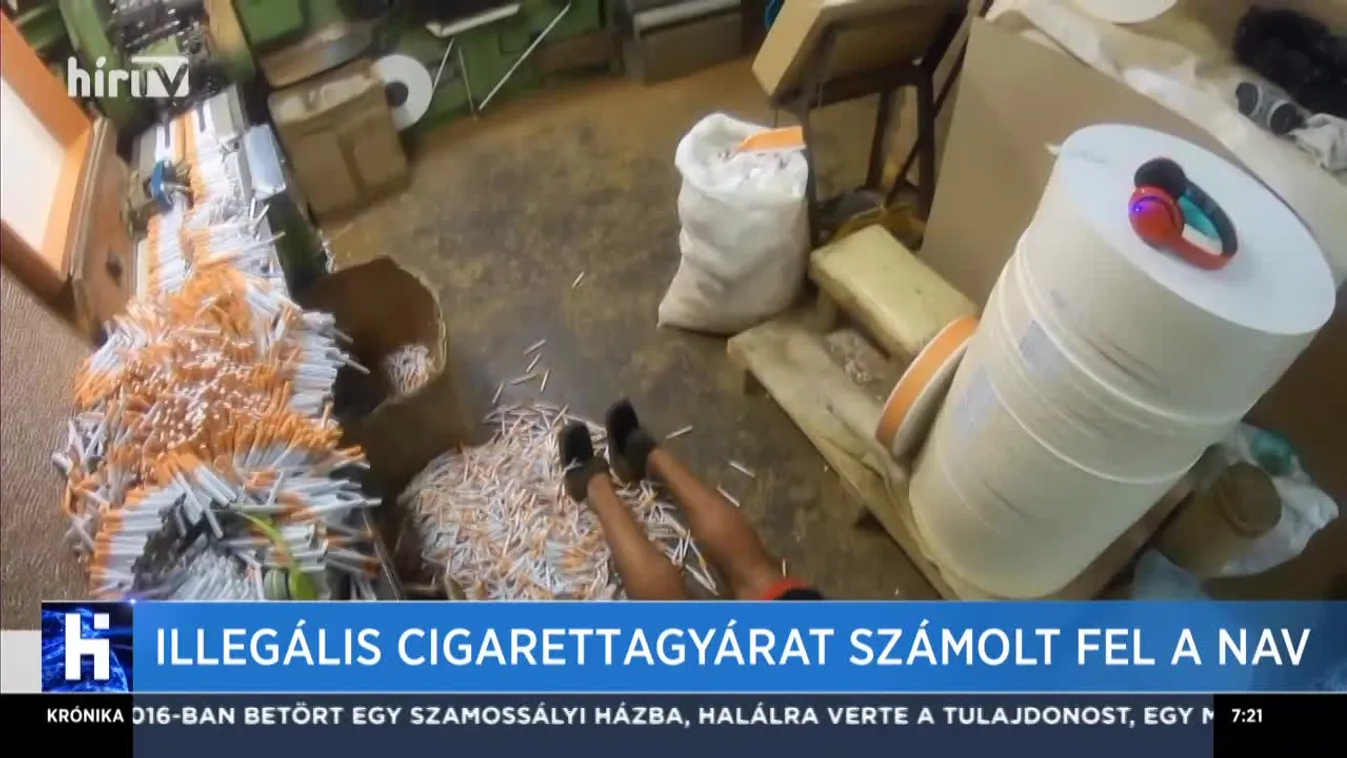 Illegális cigarettagyárat számolt fel a NAV