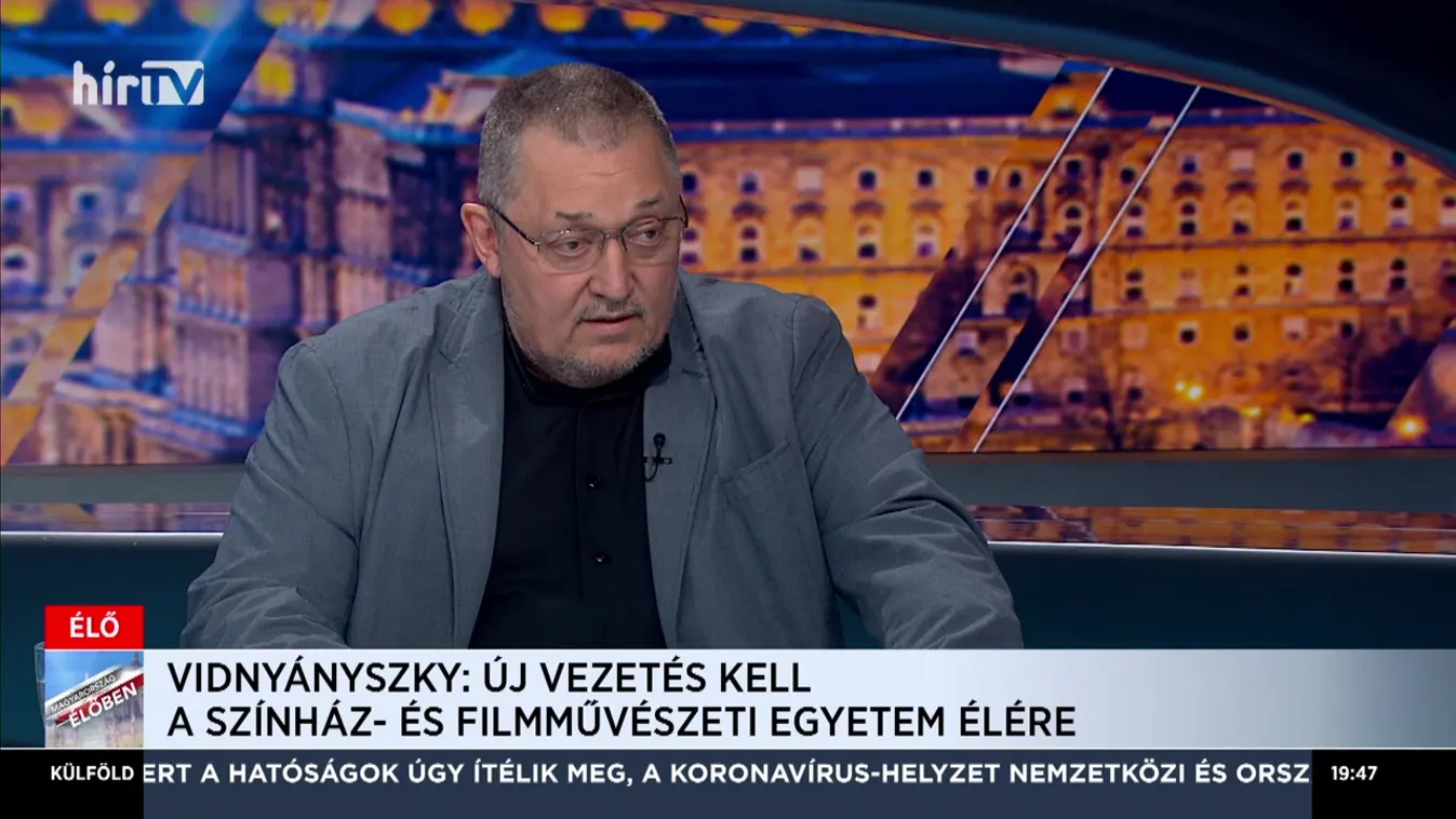 Vidnyánszky Attila: Minden lényegi kérdésben mást gondolunk