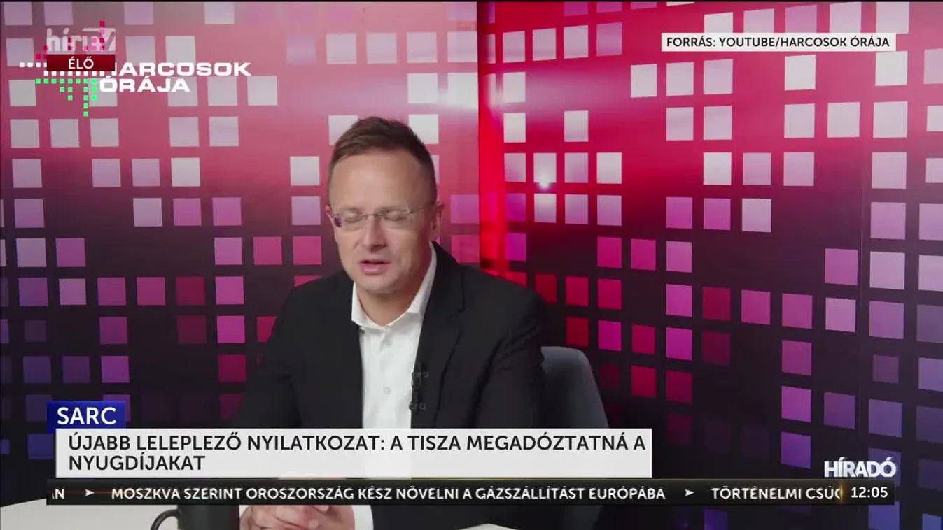 ÚJABB LELEPLEZŐ NYILATKOZAT: A TISZA MEGADÓZTATNÁ A NYUGDÍJAKAT