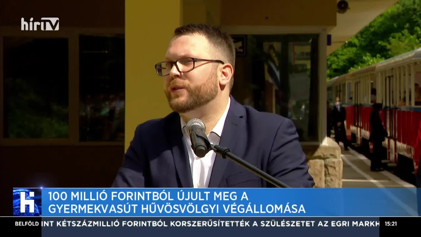 Schanda: mintegy 100 millió forintból újult meg a Gyermekvasút hűvösvölgyi végállomása
