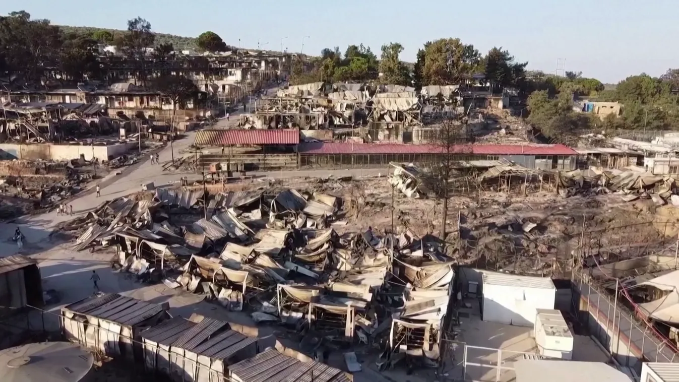 Súlyos börtönbüntetést kaptak a leszboszi menekülttábor felgyújtói