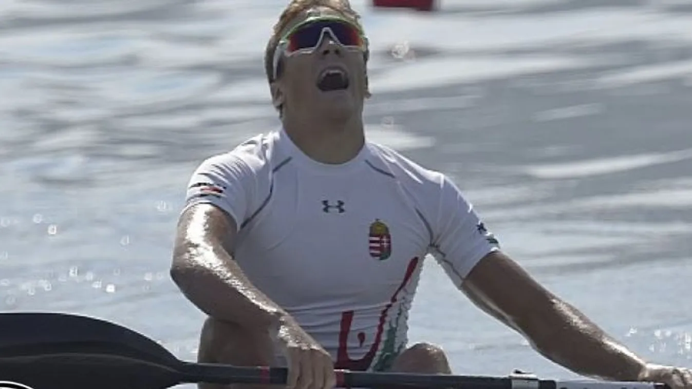 Kopasz Bálint aranyérmes kajak egyes 5000 méteren