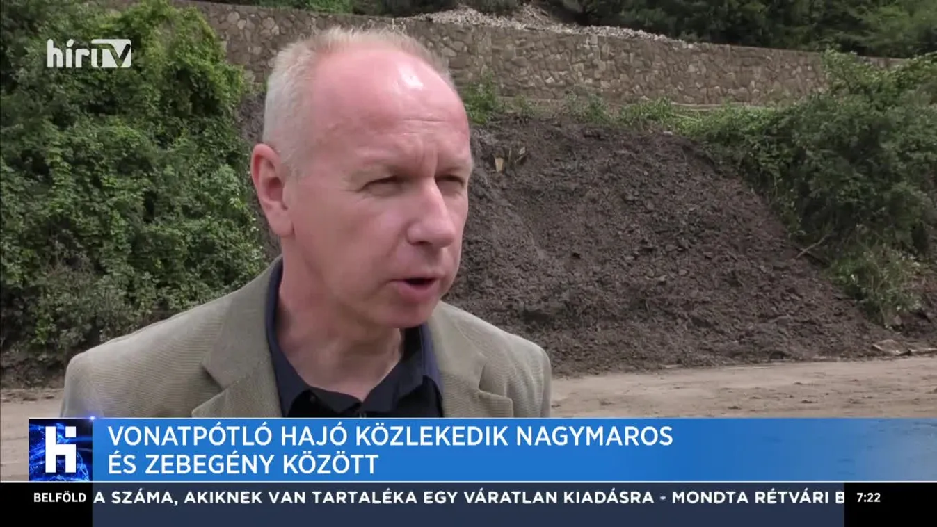 Vonatpótló hajó közlekedik Nagymaros és Zebegény között