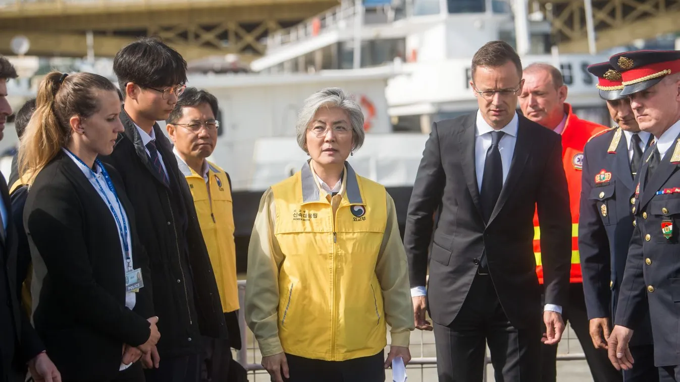 Szijjártó Péter a helyszínre látogatott a dél-koreai külügyminiszterrel