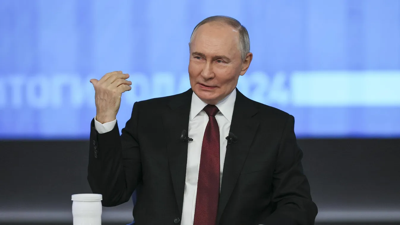 Év végi sajtótájékoztatót tartott Vlagyimir Putyin  + videó