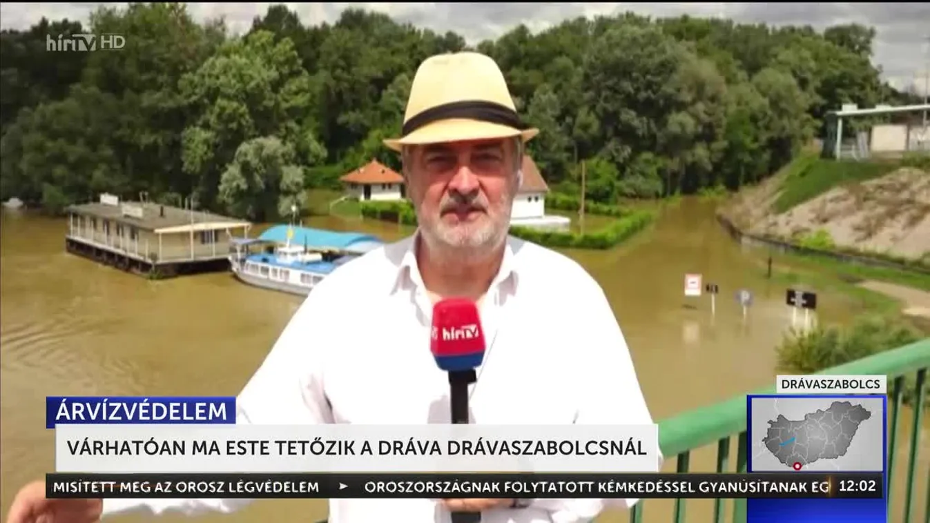 Várhatóan ma este tetőzik a Dráva Drávaszabolcsnál