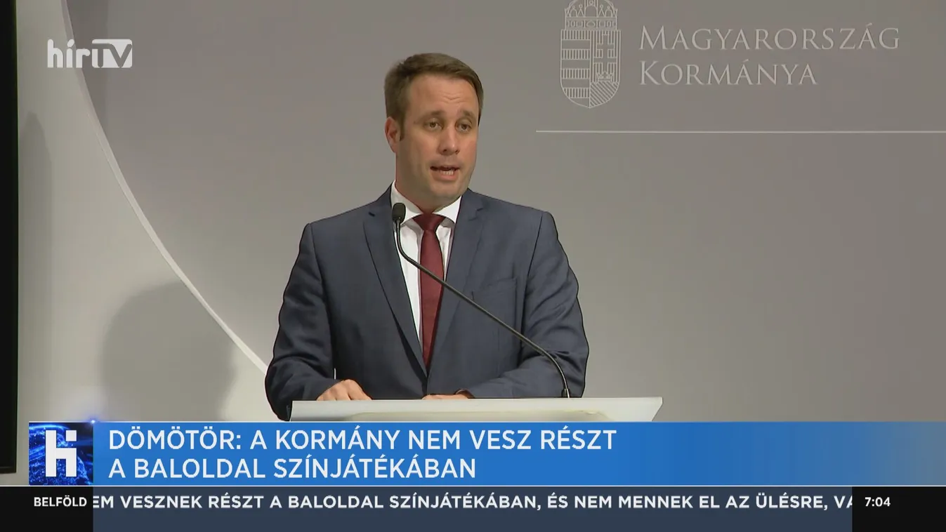 Dömötör: A kormány nem vesz részt a baloldal színjátékában
