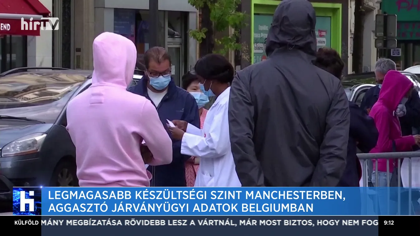 Legmagasabb készültségi szint Manchesterben, aggasztó járványügyi adatokat Belgiumban