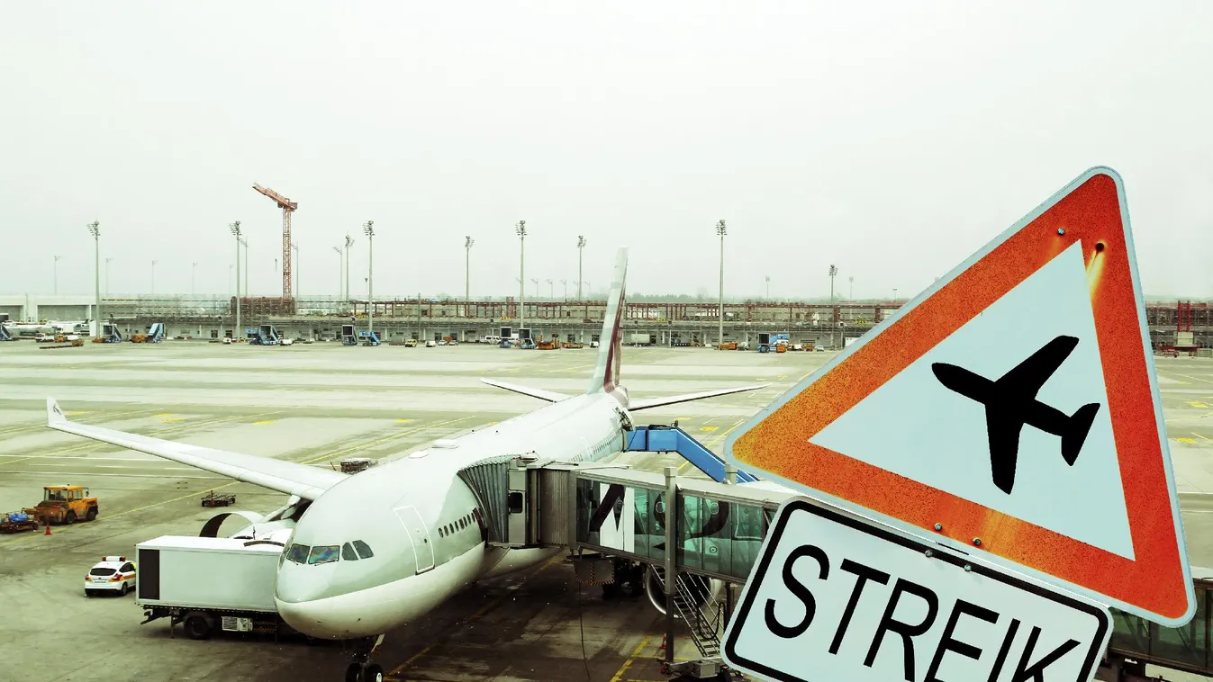 Félmillió légi utast érintő sztrájk van a német repülőtereken