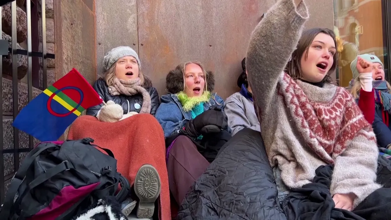 A rendőrség felszámolta Greta Thunbergék oslói tüntetését