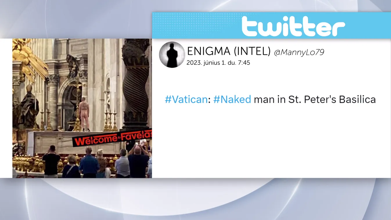 Meztelen férfi mászott fel a Szent Péter-bazilika főoltárára