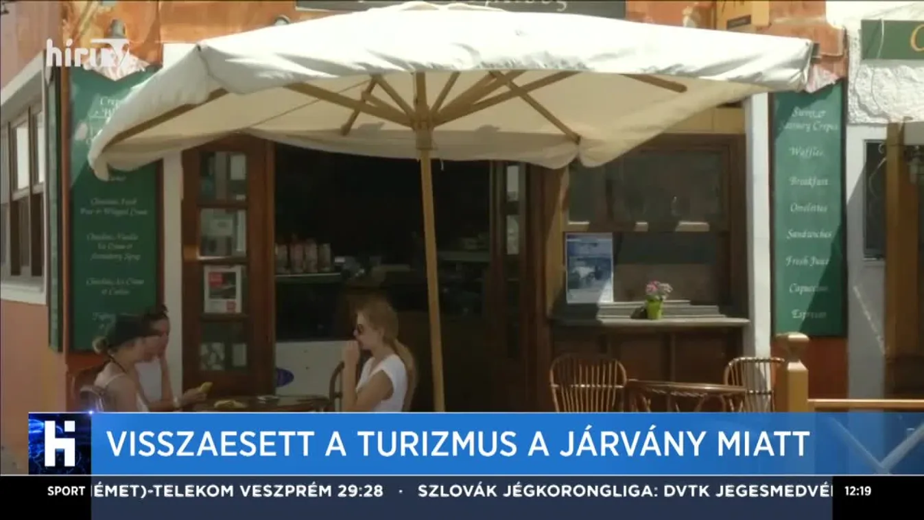 Visszaesett a turizmus a járvány miatt
