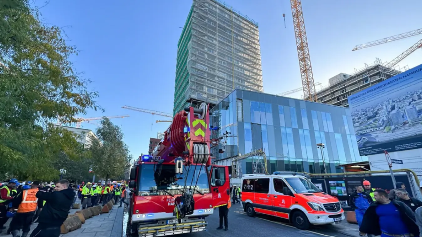 Több munkás életét vesztette Hamburg egyik legnagyobb építkezésén