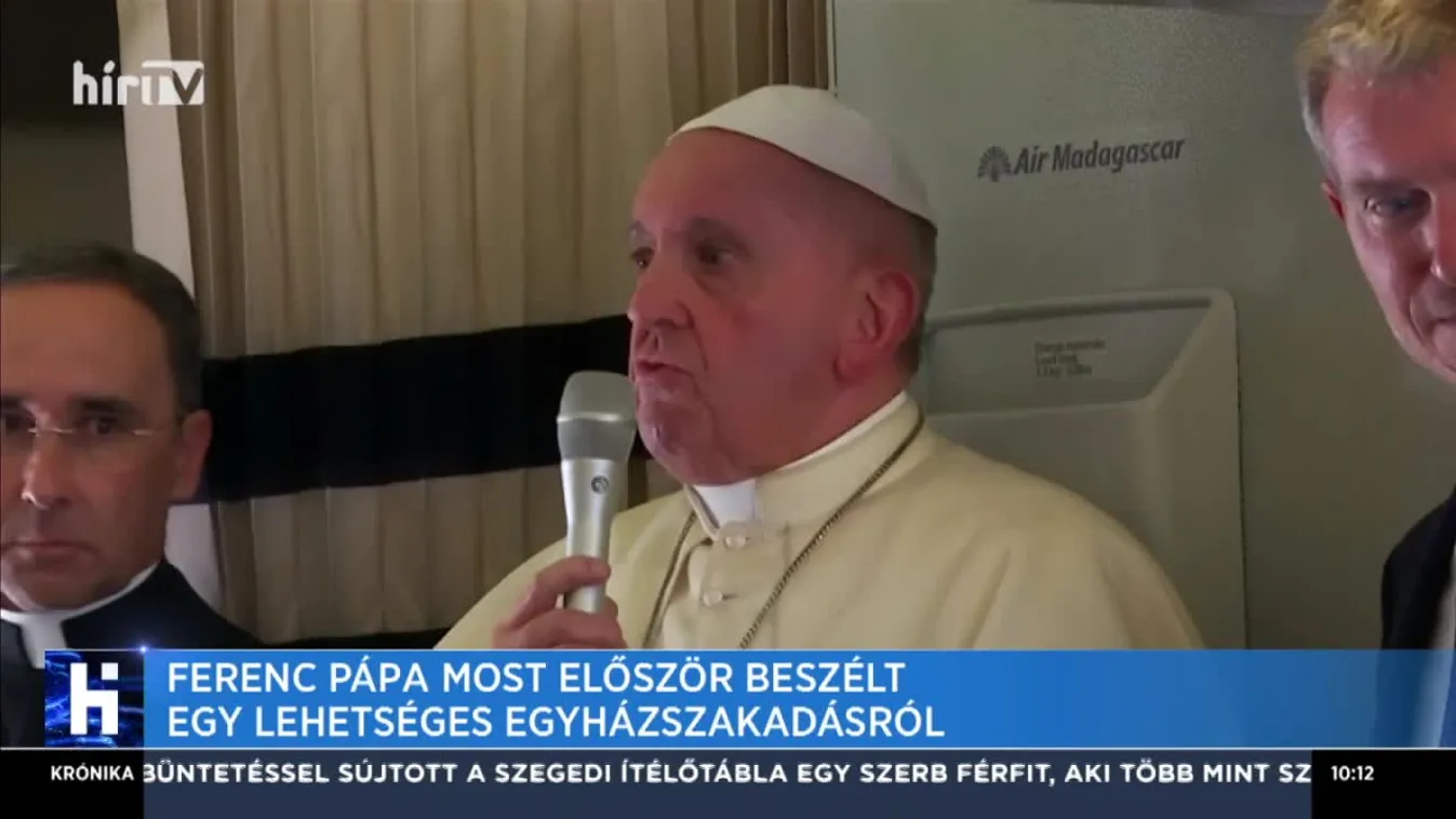 Ferenc pápa most először beszélt egy lehetséges egyházszakadásról