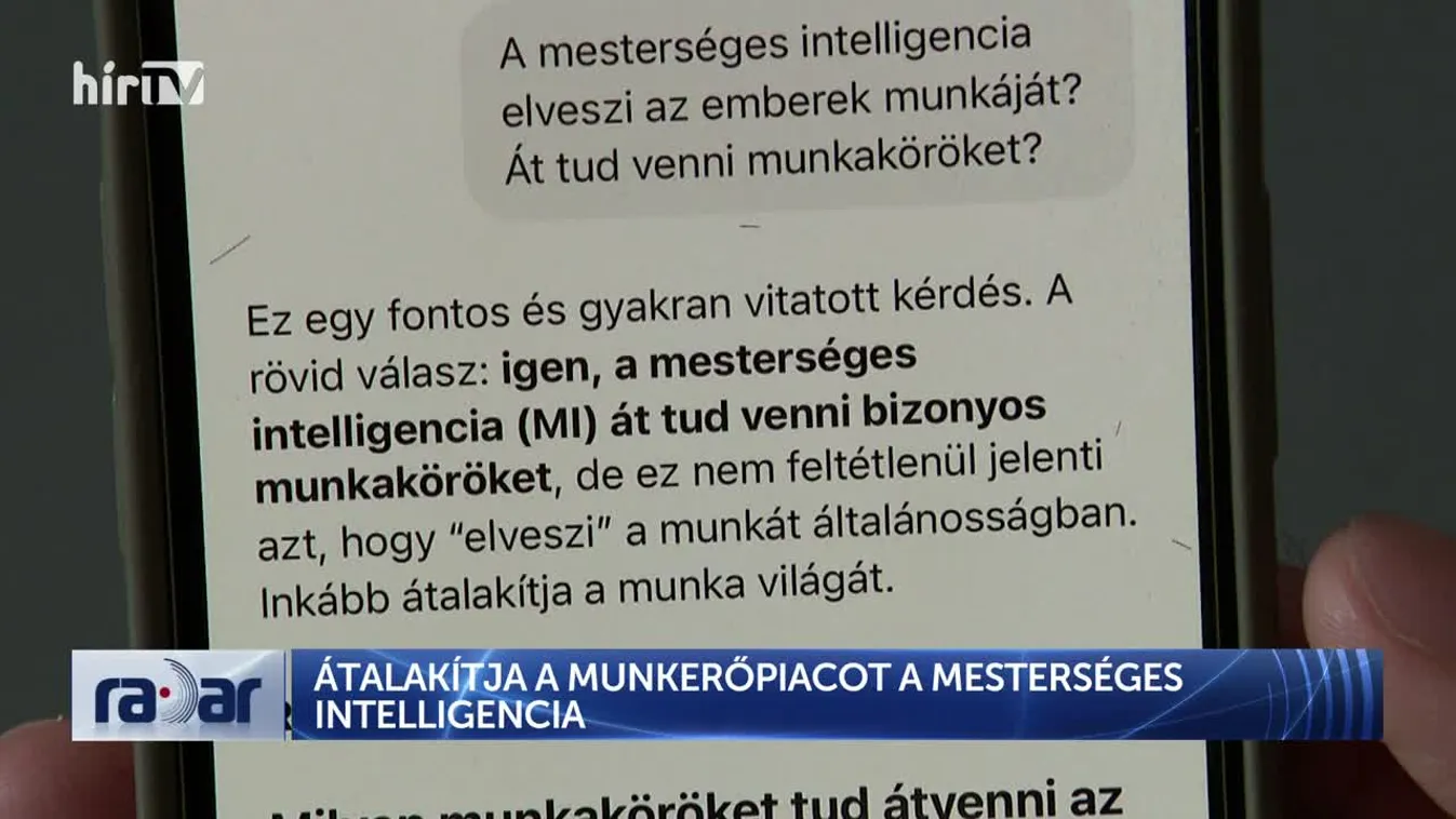Radar - Átalakítja a piacot a  mesterséges intelligencia + videó
