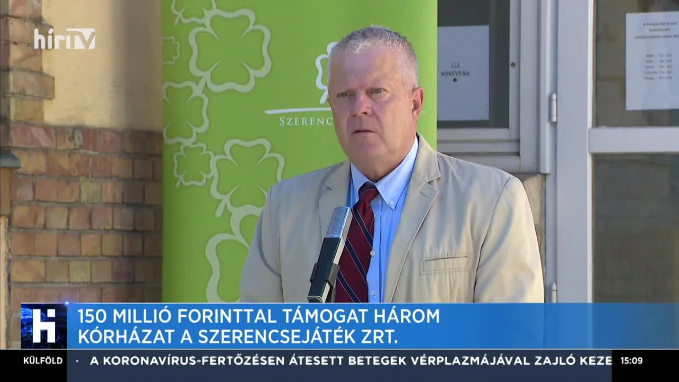 150 millió forinttal támogat három kórházat a Szerencsejáték Zrt.