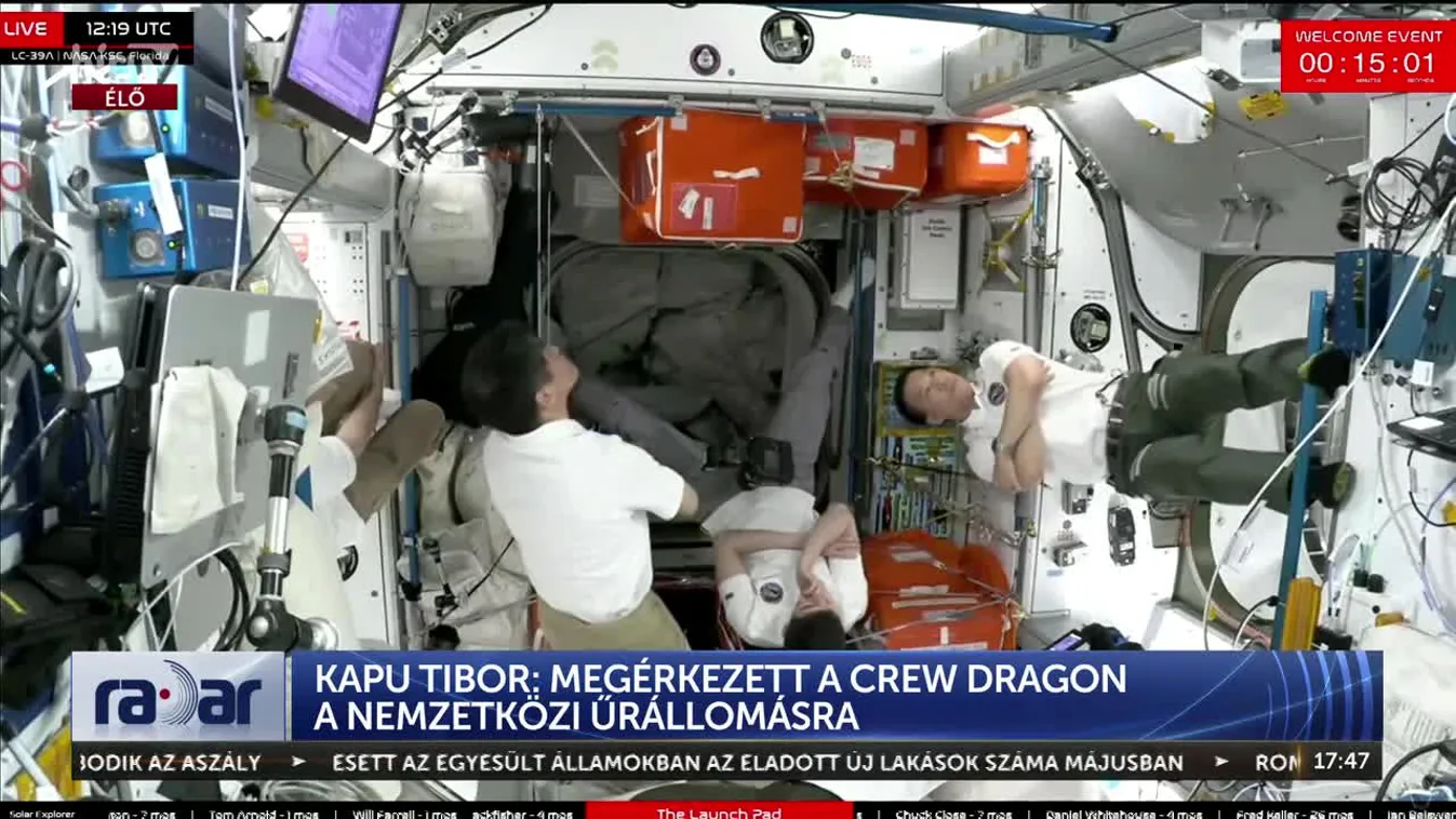 Radar - Kapu Tibor: megérkezett a Crew Dragon a Nemzetközi Űrállomásra + videó