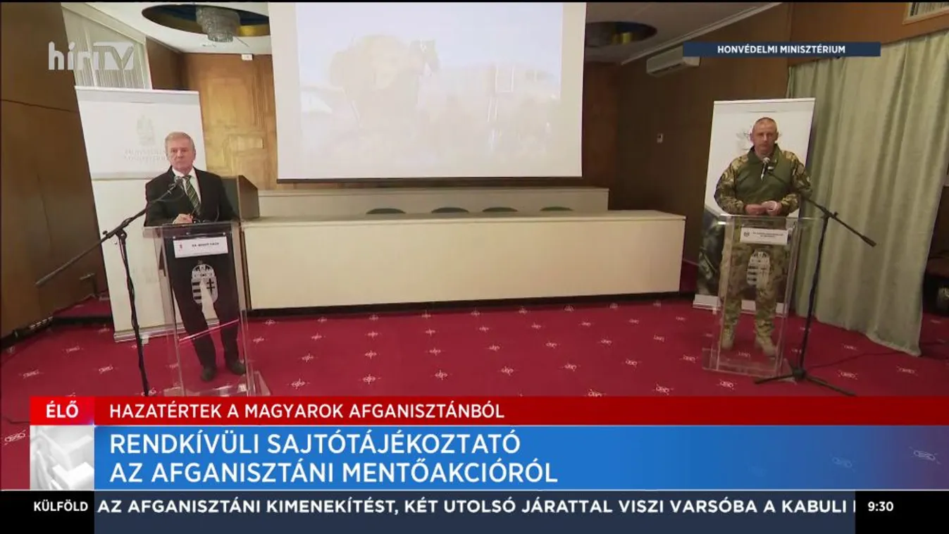 A Honvédelmi Minisztérium rendkívüli sajtótájékoztatója - történelmet írtak a magyar katonák