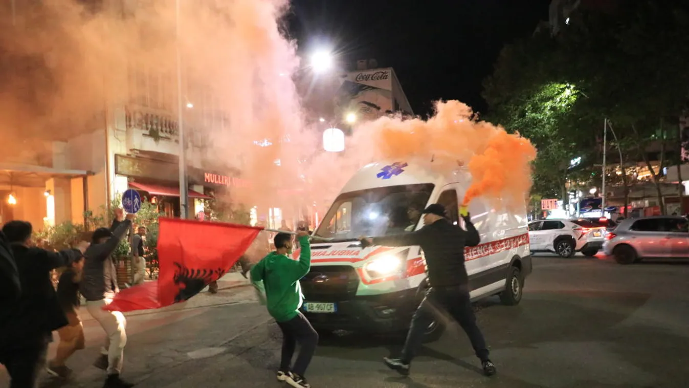 Súlyos erőszakba torkollt a baloldali kormány elleni tüntetés Tiranában