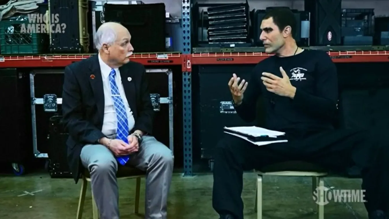 Politikusokat és fegyverlobbistákat húz csőbe a Boratot játszó színész