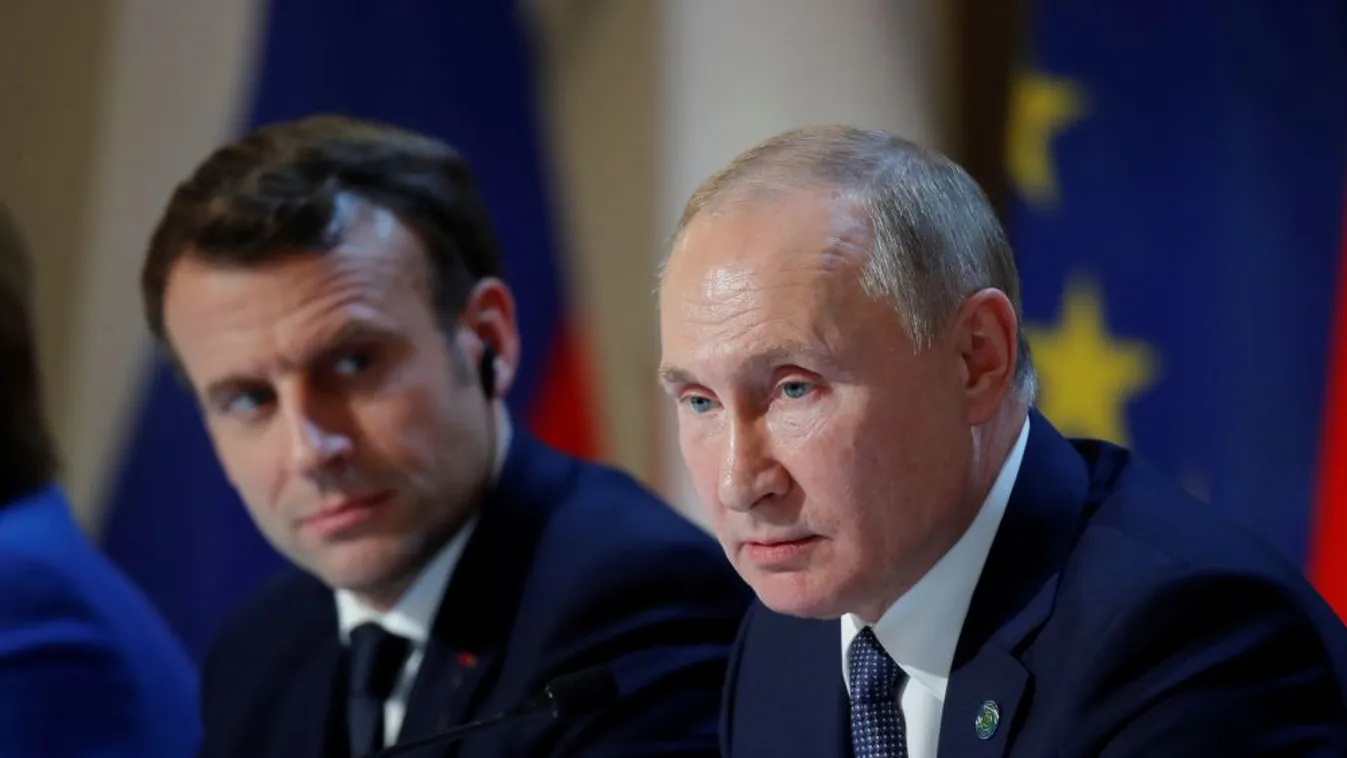 Emmanuel Macronnal tárgyalt Vlagyimir Putyin