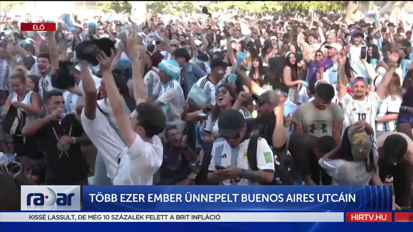 Radar - Több ezer ember ünnepelt Buenos Aires utcáin