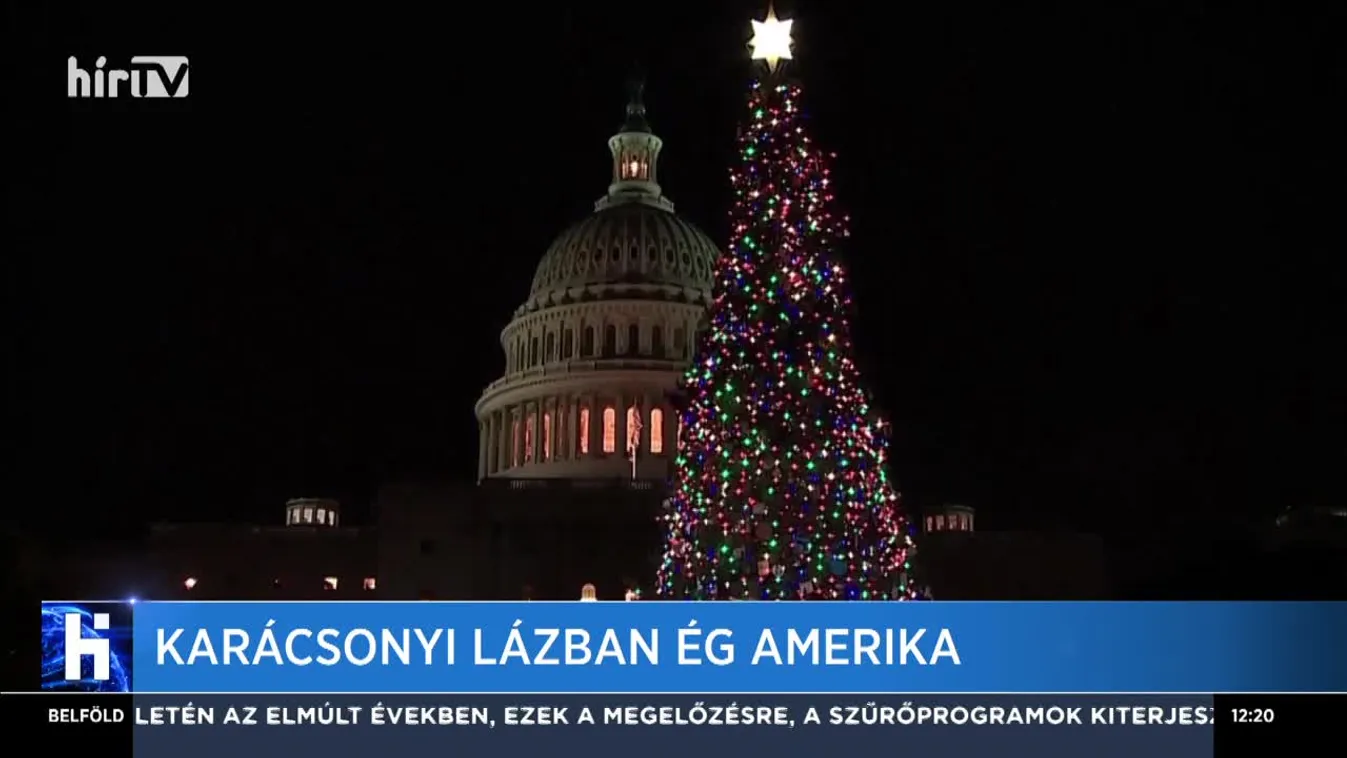 Meggyújtották a New York-i Rockefeller Center karácsonyi égőit
