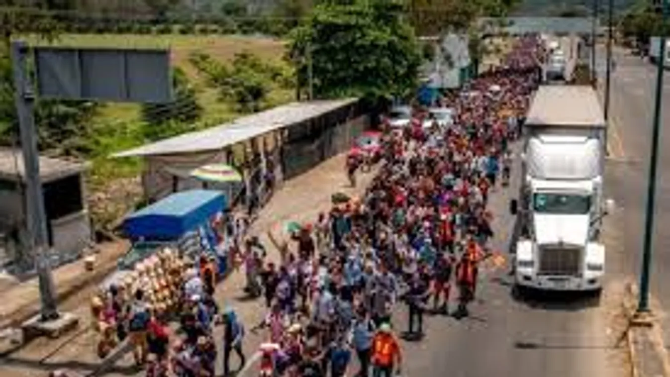 Mexikóvárosnál jár a menekültkaraván