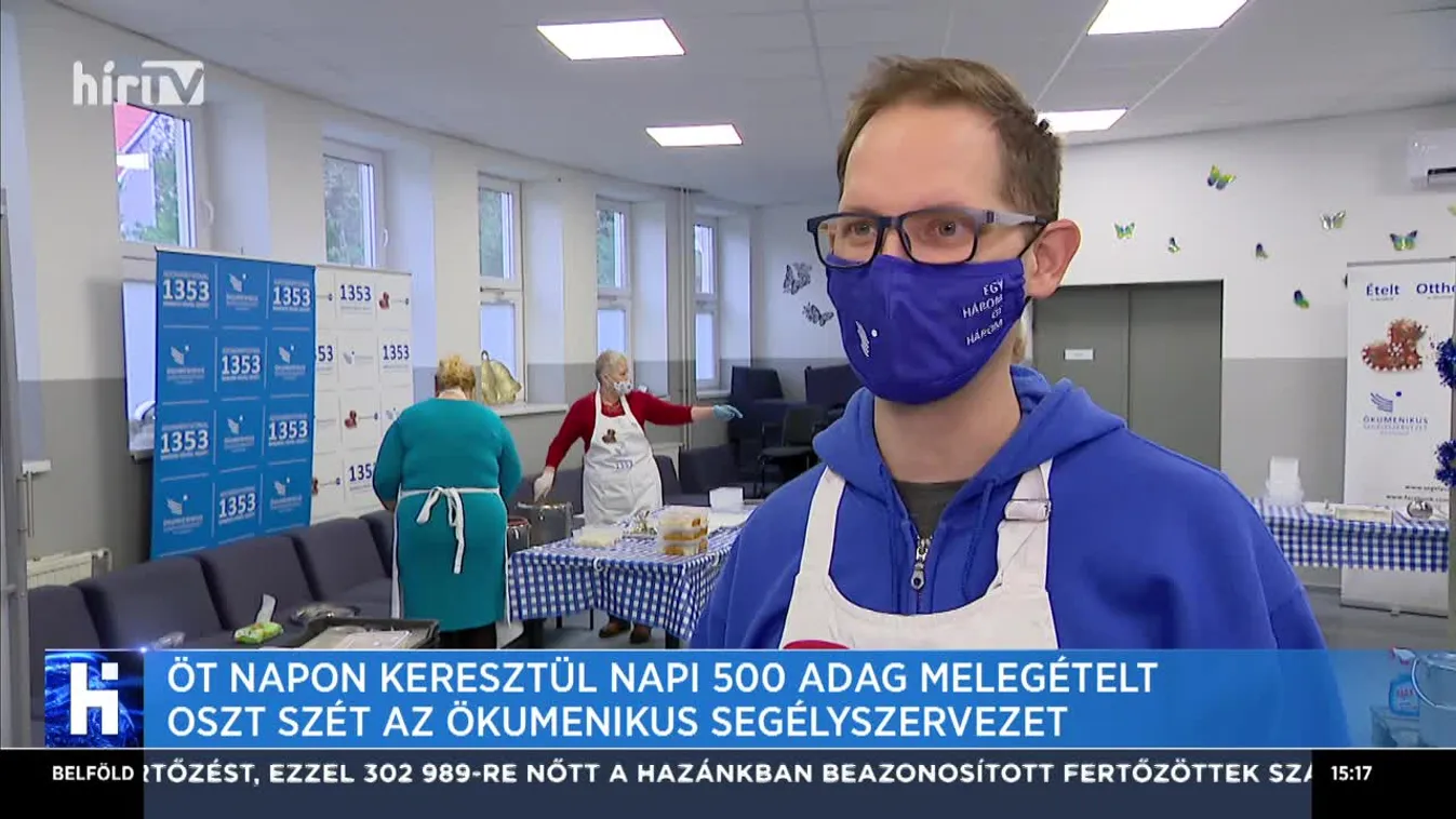 Öt napon keresztül napi 500 adag melegételt oszt szét az Ökumenikus Segélyszervezet
