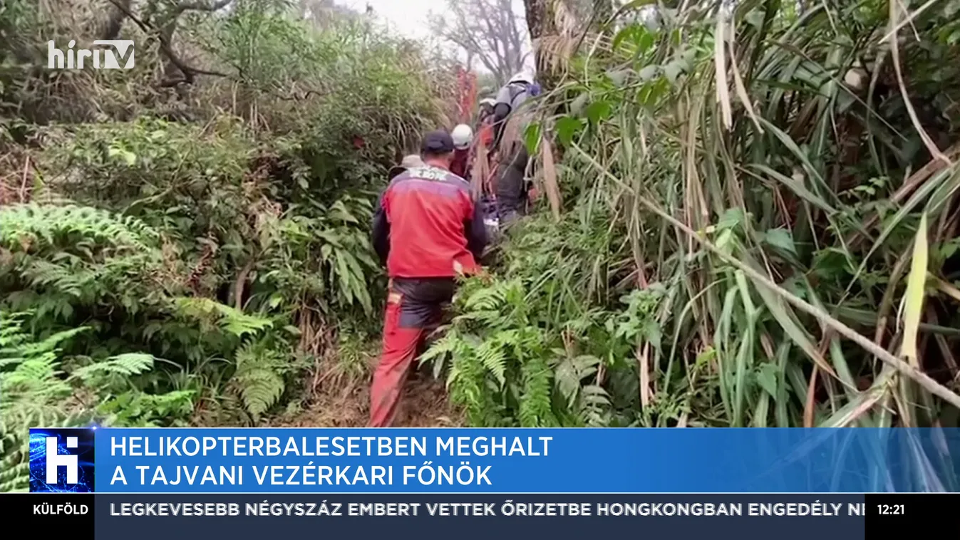 Helikopterbalesetben meghalt a tajvani vezérkari főnök