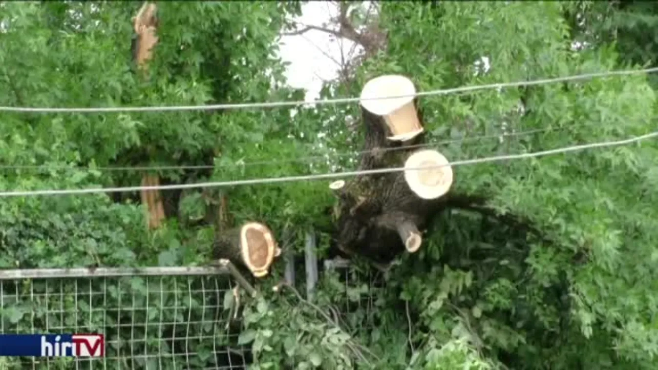 30 lakásban nincs áram a vihar miatt