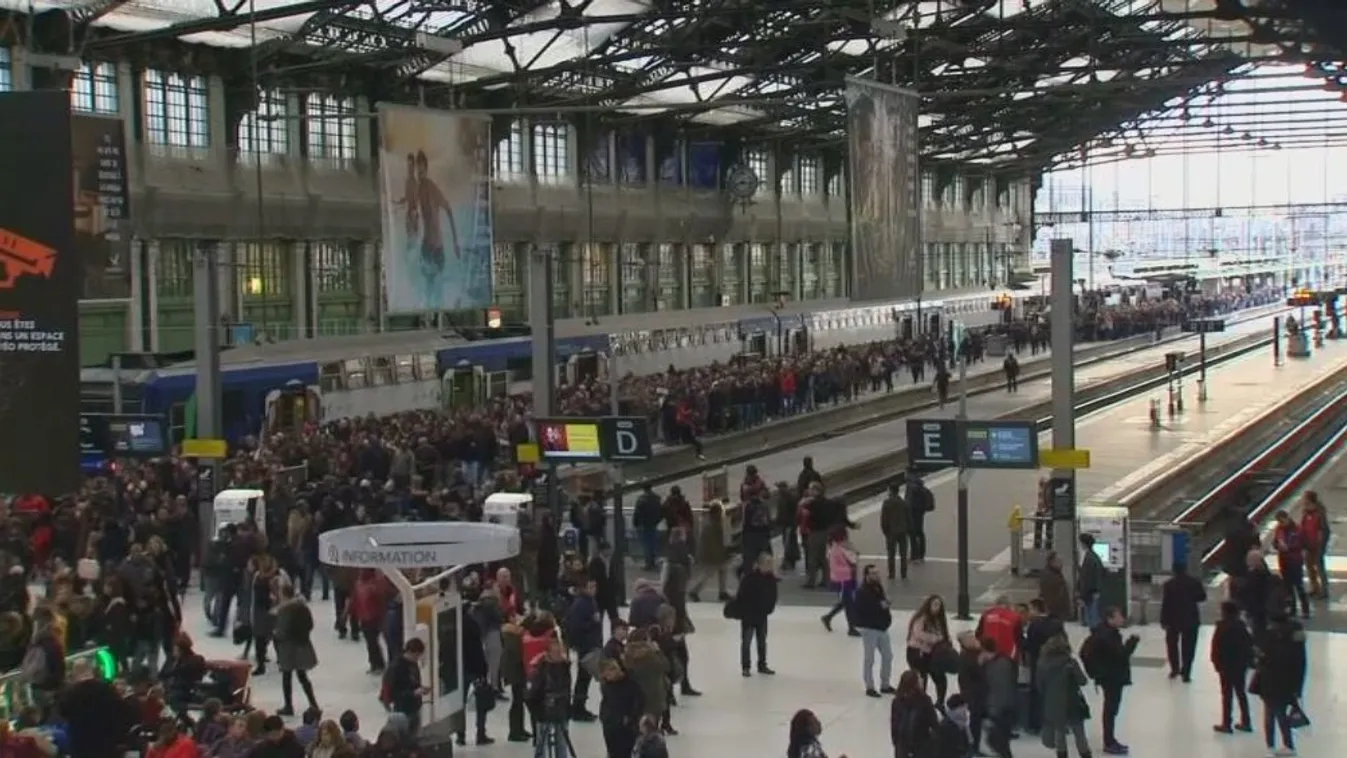 Vasúti sztrájk bénítja meg Franciaországot