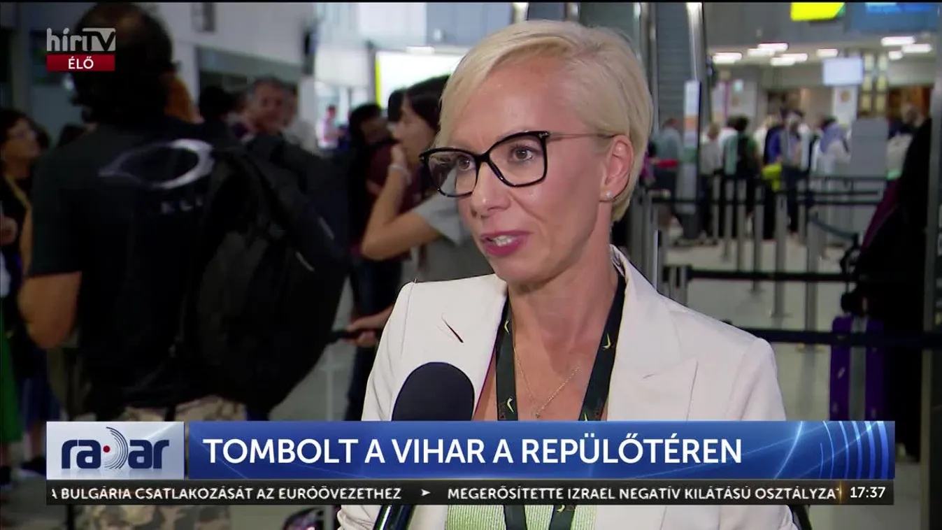 Radar - Tombolt a vihar a repülőtéren + videó