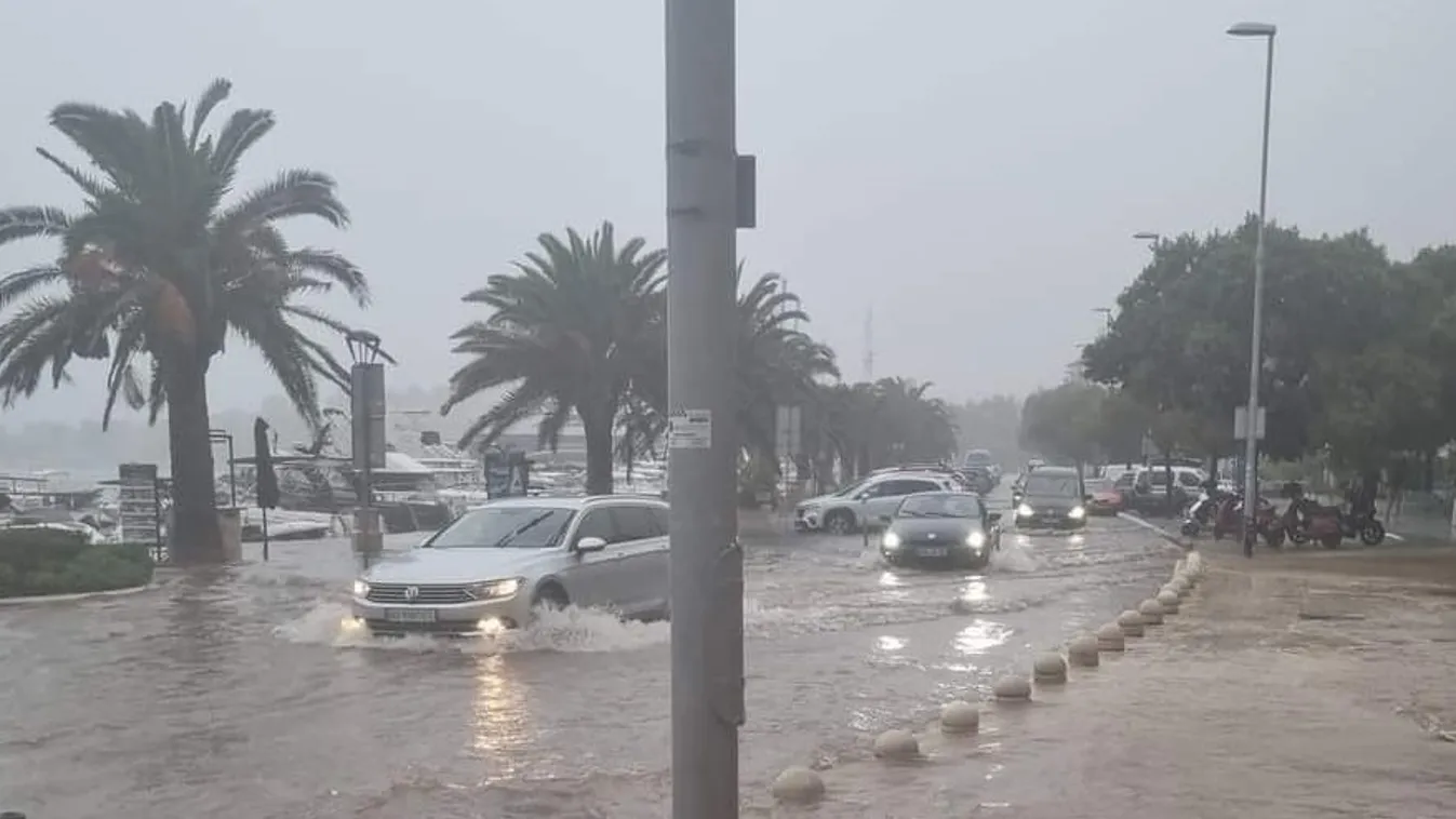 Víz alá került a horvát tengerpart több városa