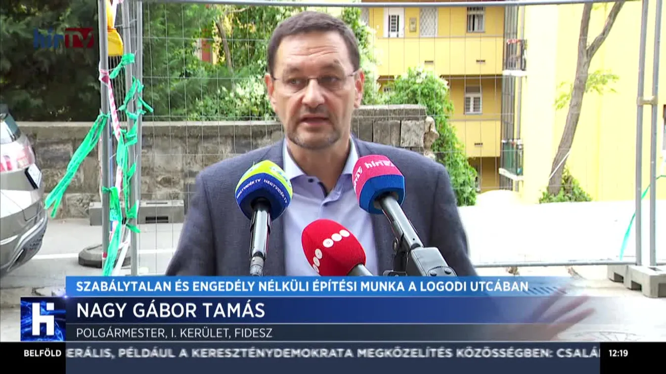 Szabálytalan és engedély nélküli építési munka a Logodi utcában