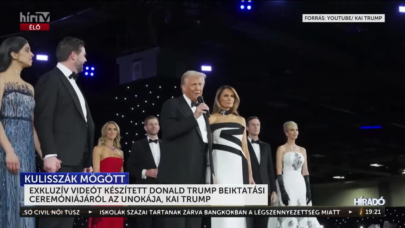 Donald Trump unokája különleges videót töltött fel a beiktatási ceremóniáról + videó