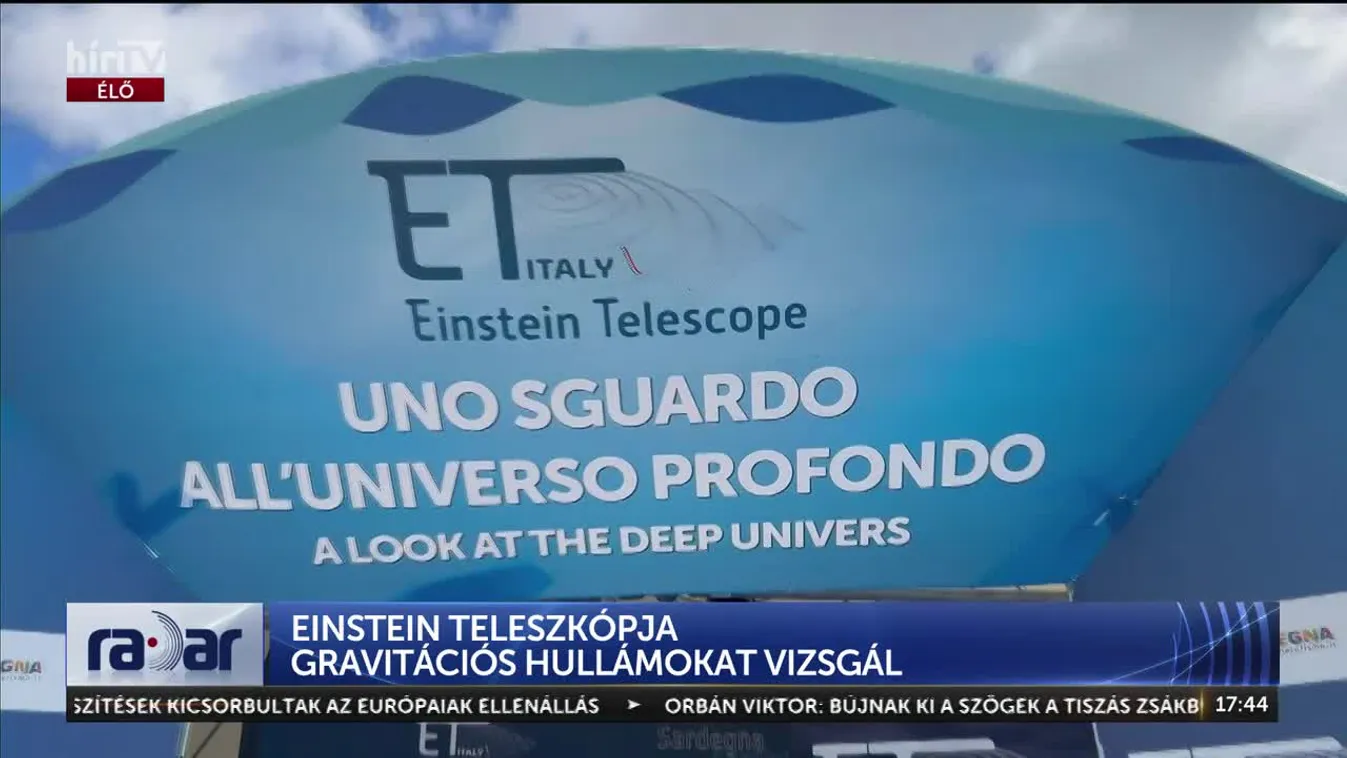 EINSTEIN TELESZKÓPJA GRAVITÁCIÓS HULLÁMOKAT VIZSGÁL