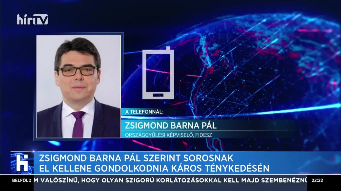 Zsigmond Barna Pál szerint Sorosnak el kellene gondolkodnia káros tevékenységén