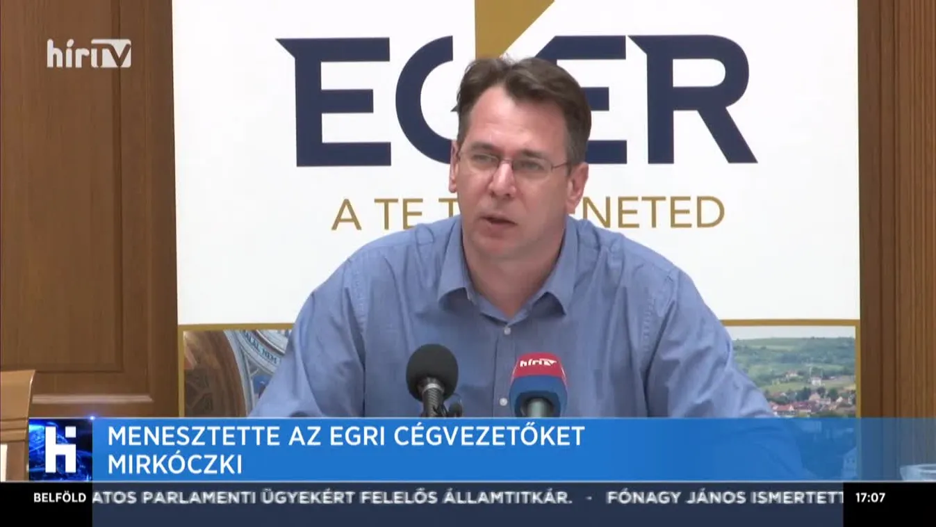 Menesztette az egri cégvezetőket Mirkóczki