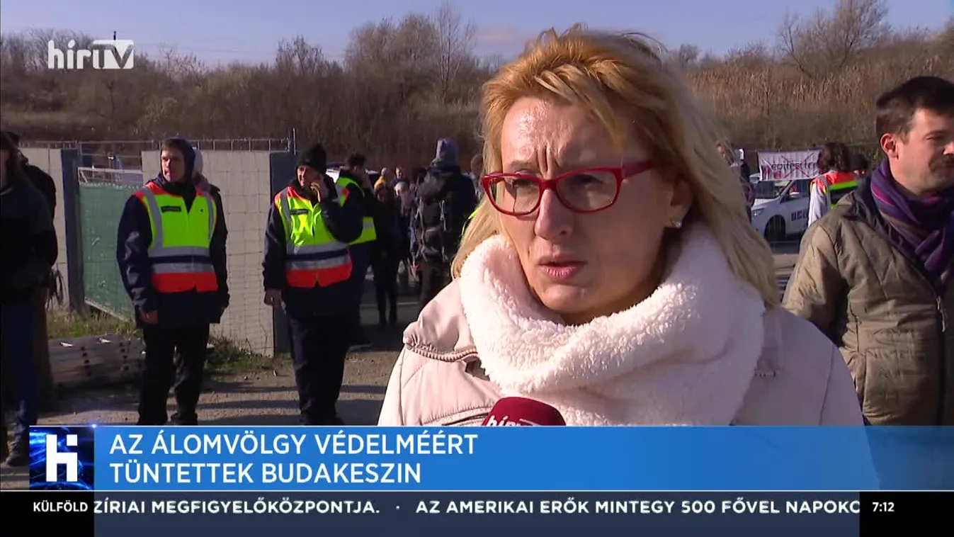 Az Álomvölgy védelméért tüntettek Budakeszin