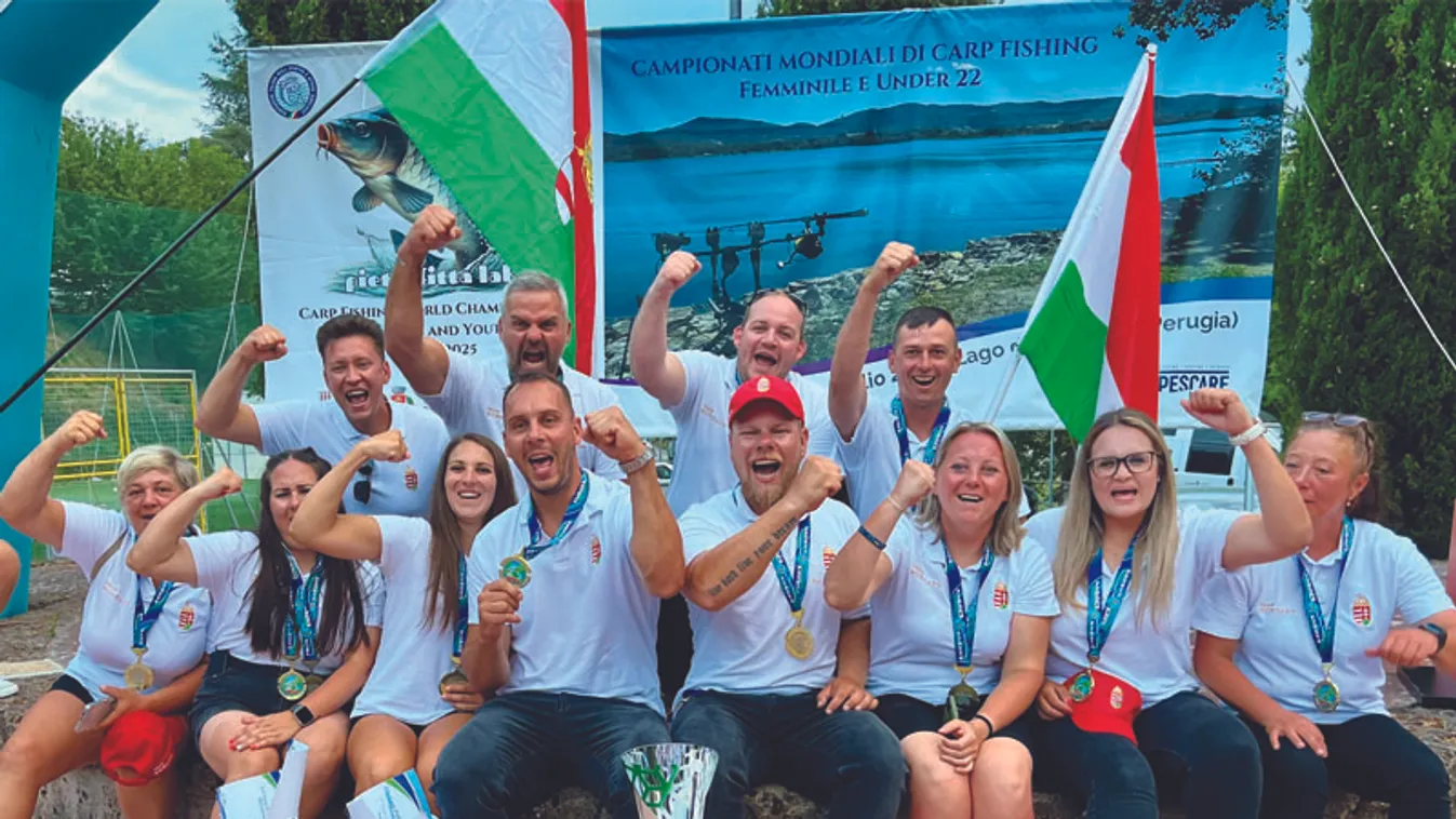 Aranyérmes lett a világbajnokságon a magyar női pontyfogó válogatott