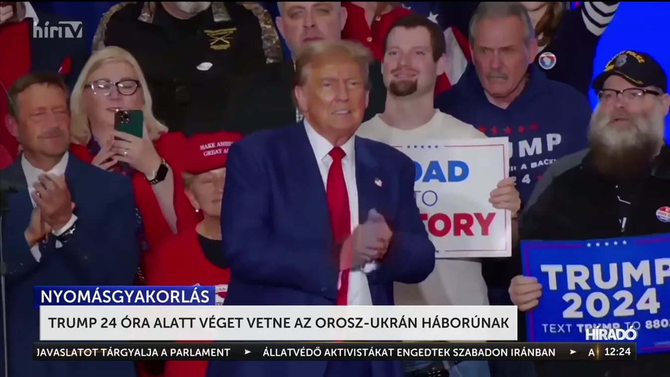 Trump 24 óra alatt véget vetne az orosz-ukrán háborúnak + videó