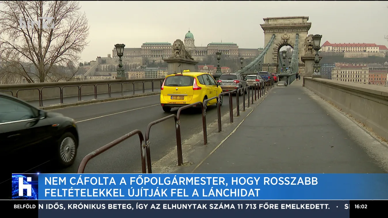 Nem cáfolta a főpolgármester, hogy rosszabb feltételekkel újítják fel a Lánchídat