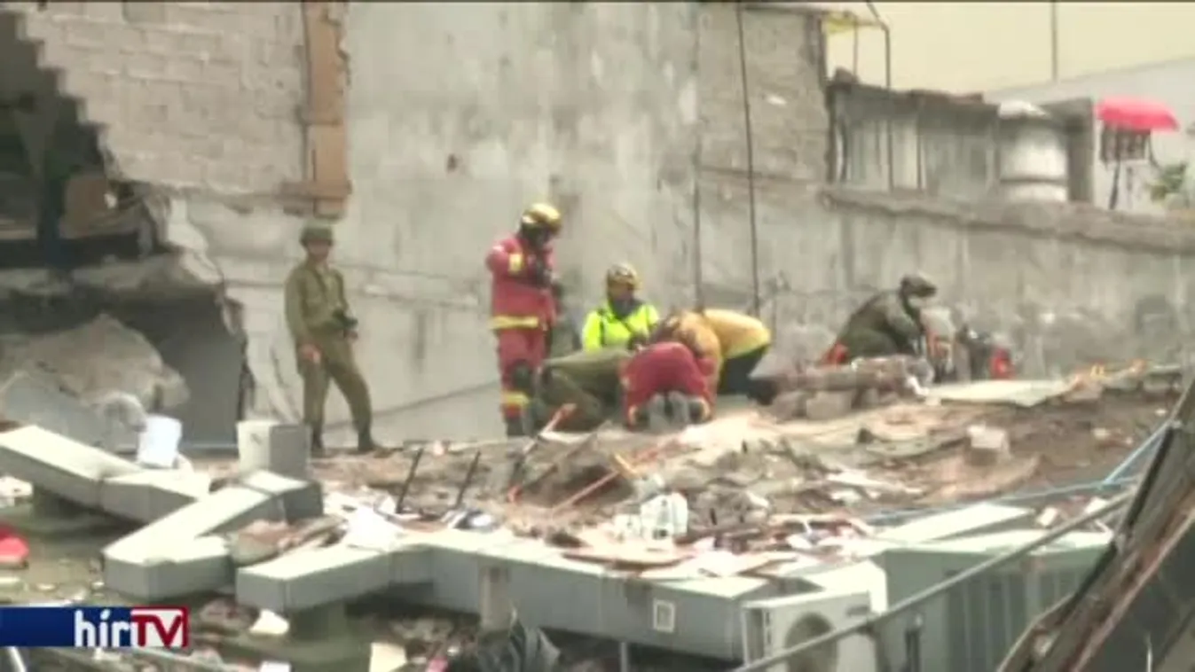 Mexikói földrengés: 60 túlélőt találtak