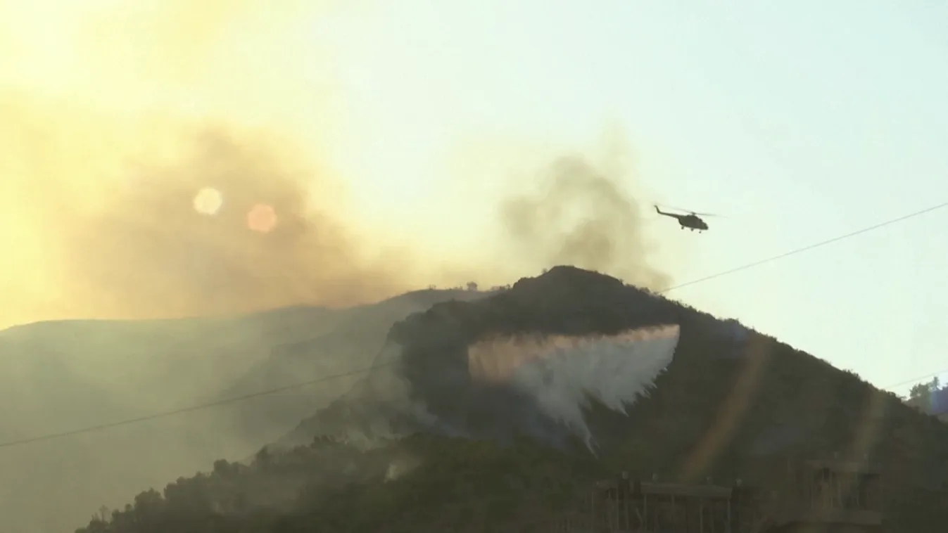 Hőerőművet fenyeget az erdőtűz Törökországban