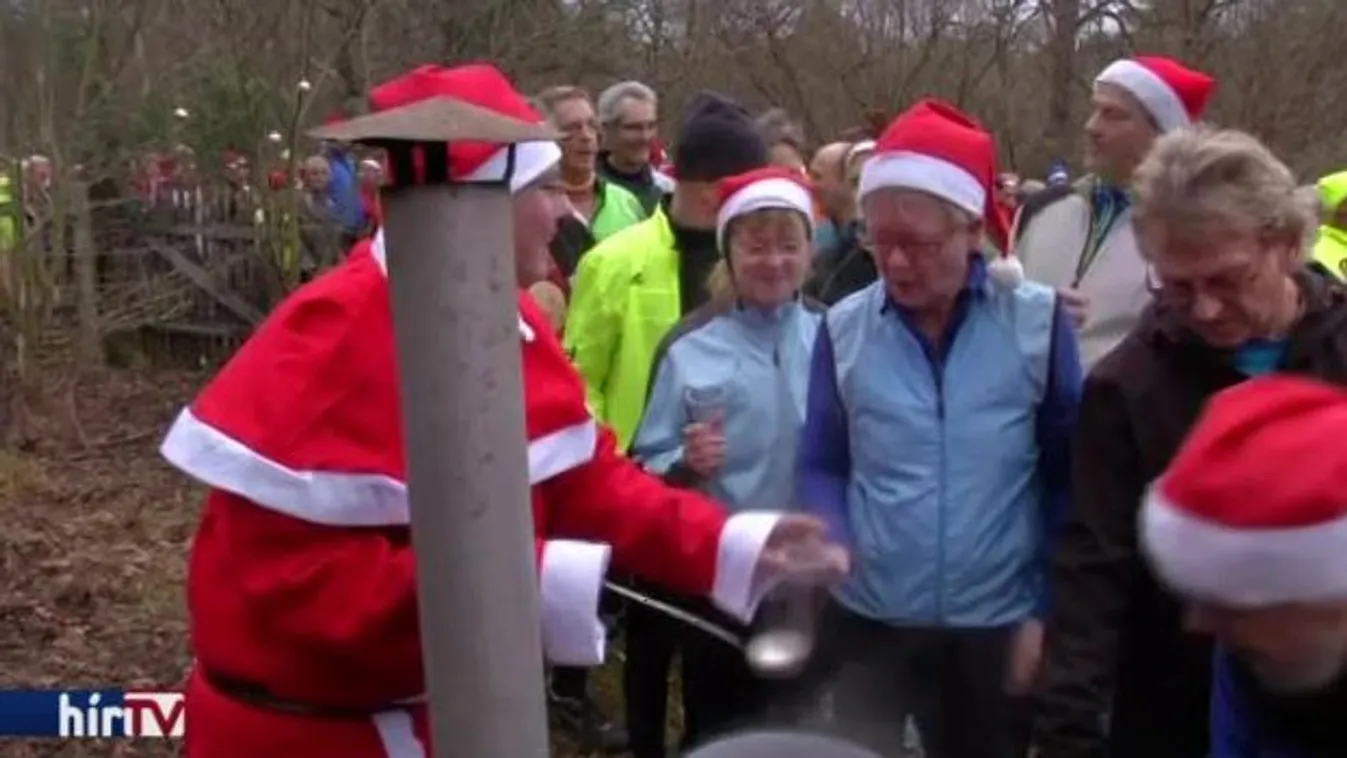 Forralt borral várták a célba érkezőket