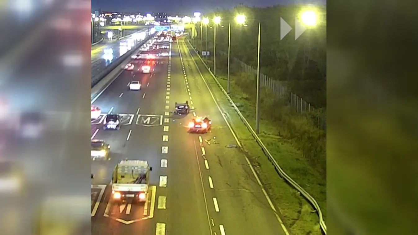 Cserbenhagyás-gyanús jelenet az M1-M7 bevezető szakaszán