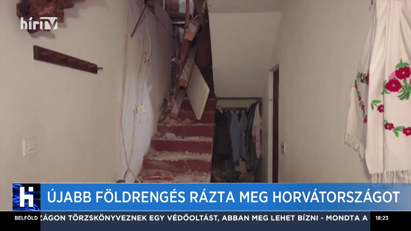 Újabb földrengés rázta meg Horvátországot